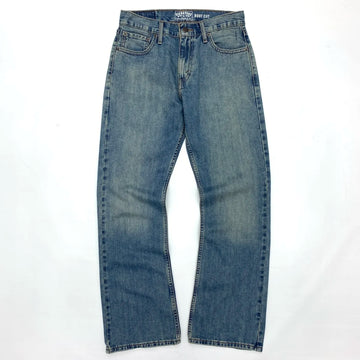 Aidase Boot Cut Denim Men Jeans Distressed Old Heavy Washed Pants for Youth Retro Amekaji American Style Loose Male Full Long Trousers aidase-shop